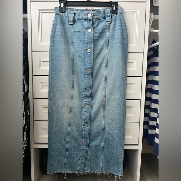 HUDSON Button-Front Denim Pencil Skirt SIZE 26 - Picture 6 of 11